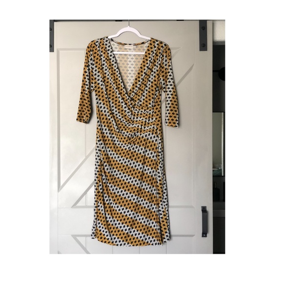 Gold black and grey dress - Picture 1 of 4